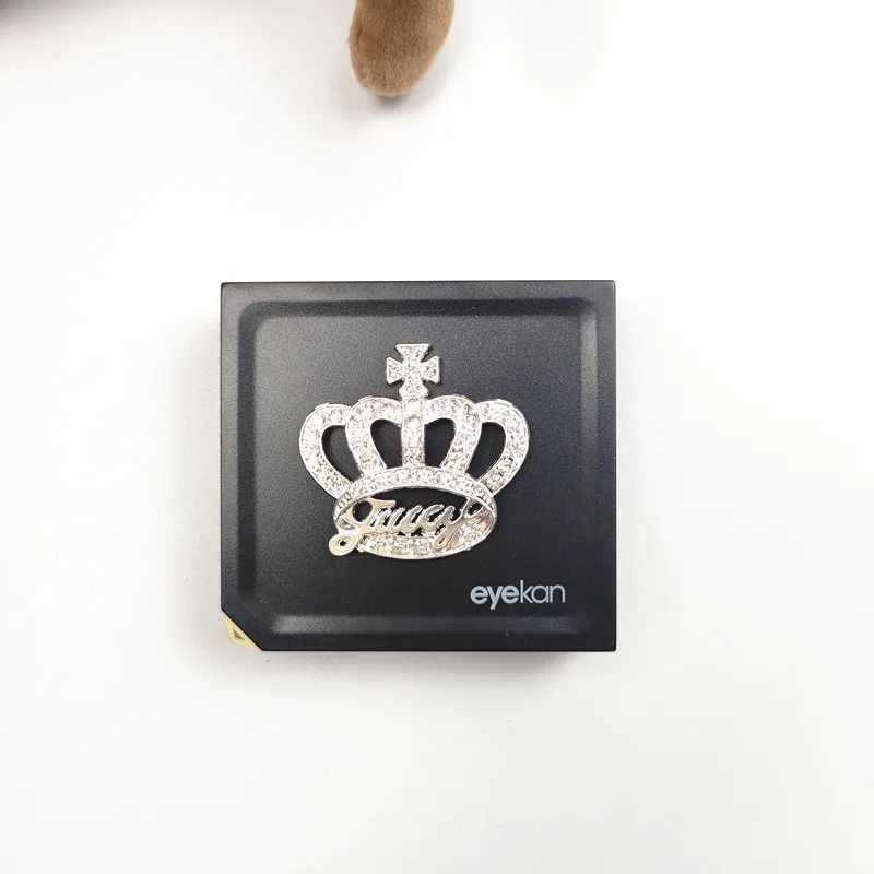 Чехол для контактных линз с инкрустацией стразами и короной, портативный дорожный ящик для хранения контактных линз, мини-футляр для контактных линз, подарок B1