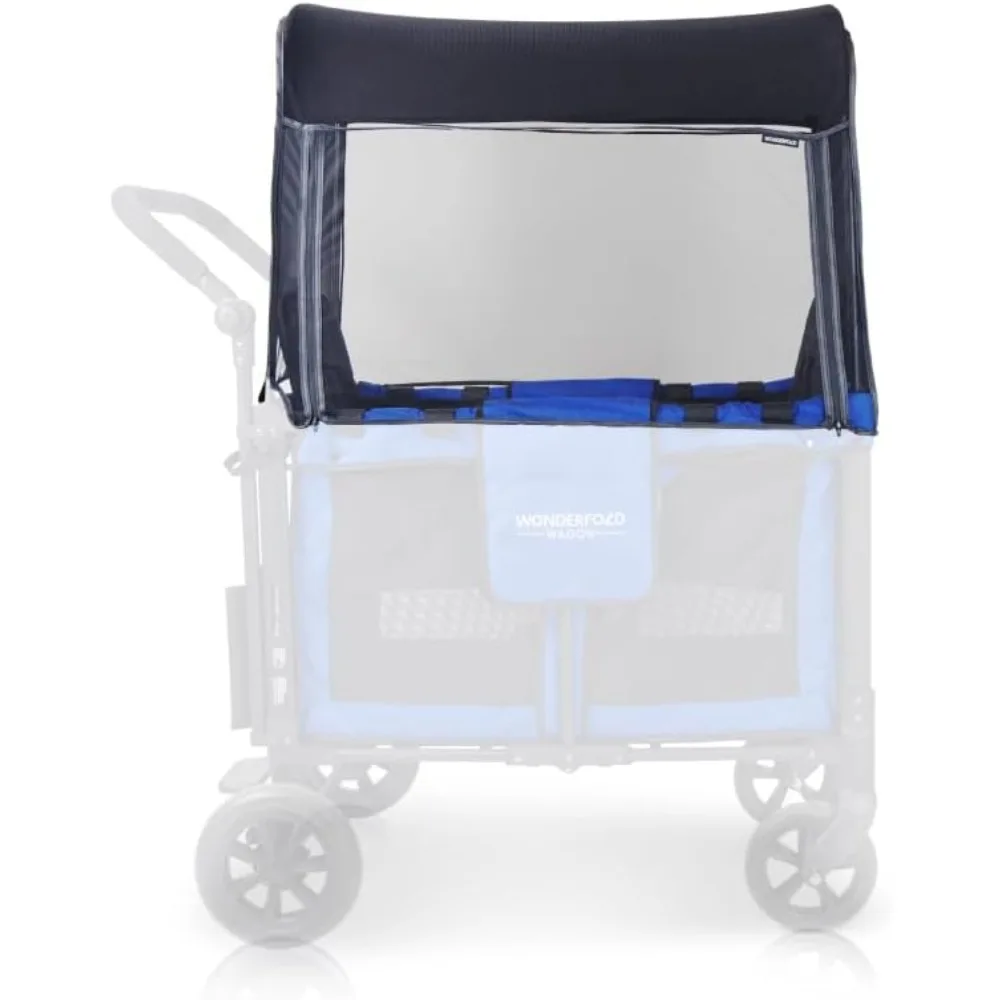 

mosquito net for stroller wagon featuring easy access zippered entrance with quick and easy install and protection from all typ