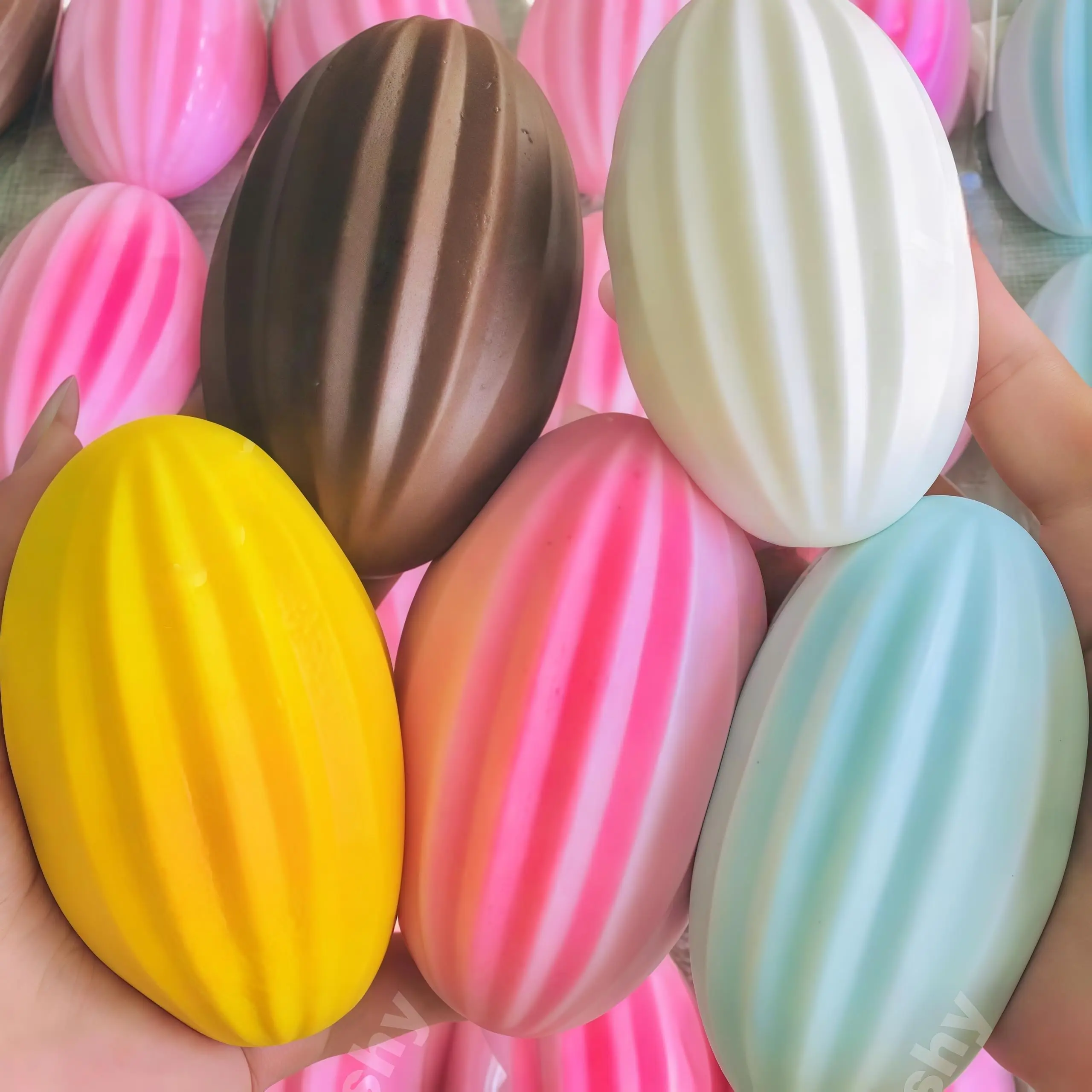 Melon Bread Sugar Squishy Slow Rising Kawaii Stress Relief Squeeze Toy Soft PU Mochi Fidget Toy Cute Desk Decor Gift