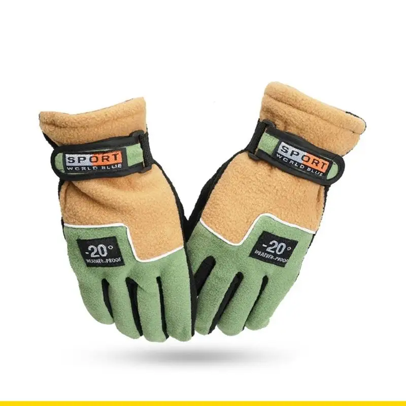 SZCH Winter Warm Thermal Motorcycle Gloves Fleece Mittens Women Men Snow Sports