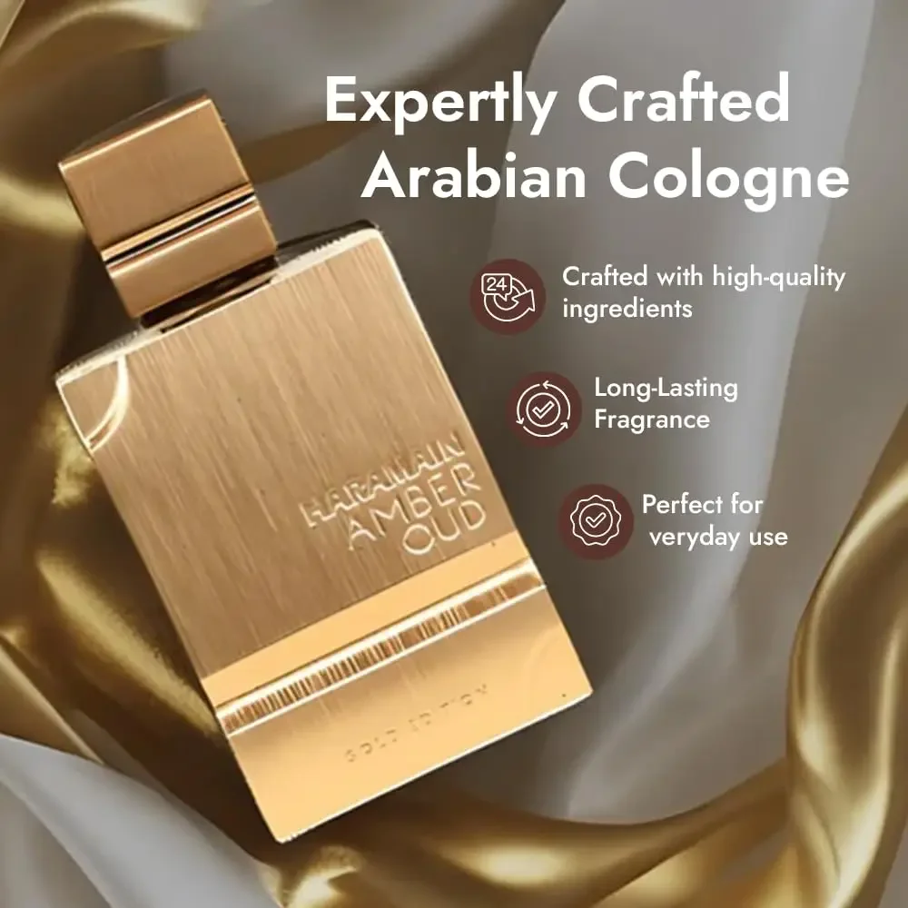 Al Haramain Amber Oud Gold Edition - Een weelderige unisex-geur, warme amber en lichtgevende Oud-accord, 2oz