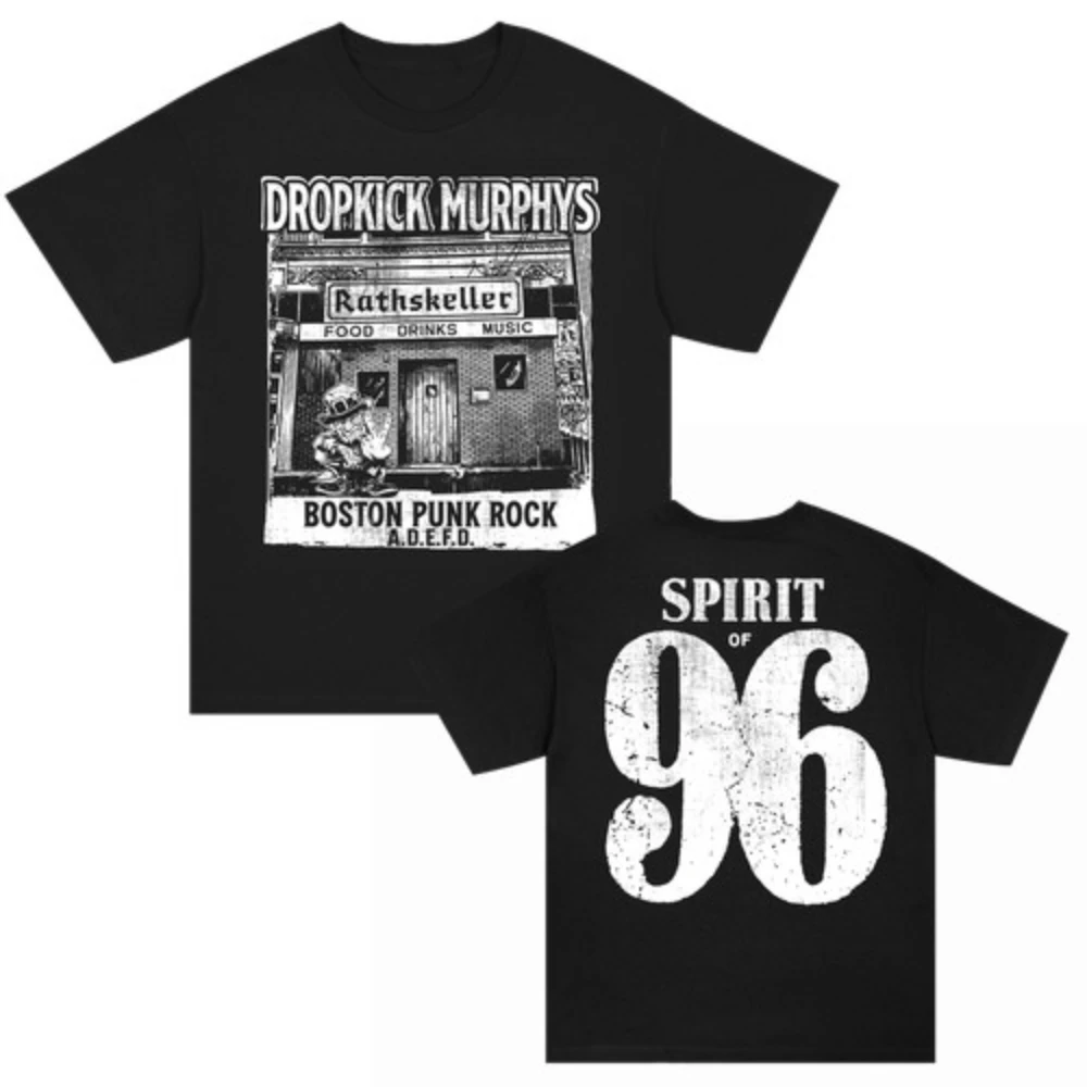 Dropkick Murphys Ft Haywire New England Forever Divided Rathskeller 96 T-shirt Pure Cotton Couple Loose Casual Streetwear Shirt