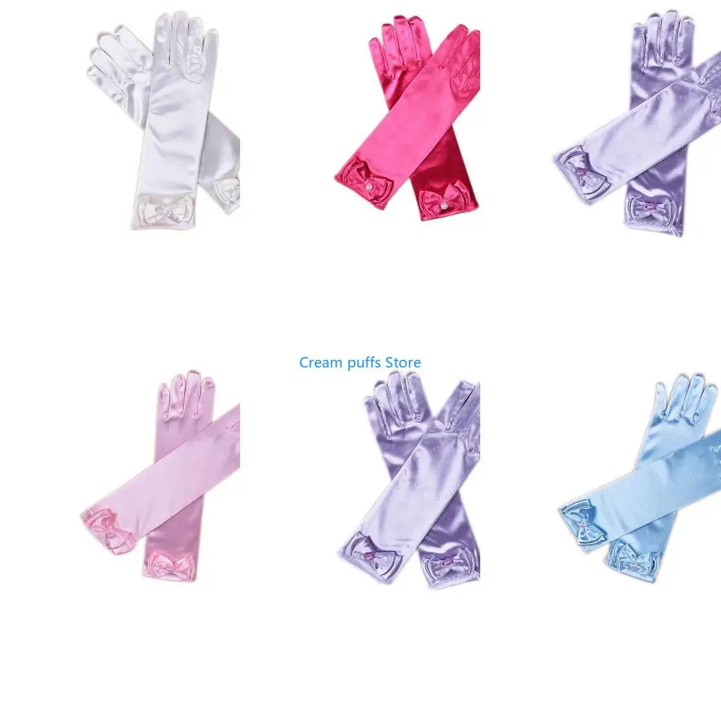 50LE Elastic Cuffs Childrens Roleplay Mittens Insulated Cold Weather Outdoor Activity Gear Costume Accessories