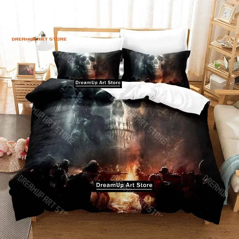 2026 New Shooting Game Tom Clancy's The Division 2 Bedding Set Cartoon Anime Three-piece Set Adult Kid Bedroom Duvetcover Set
