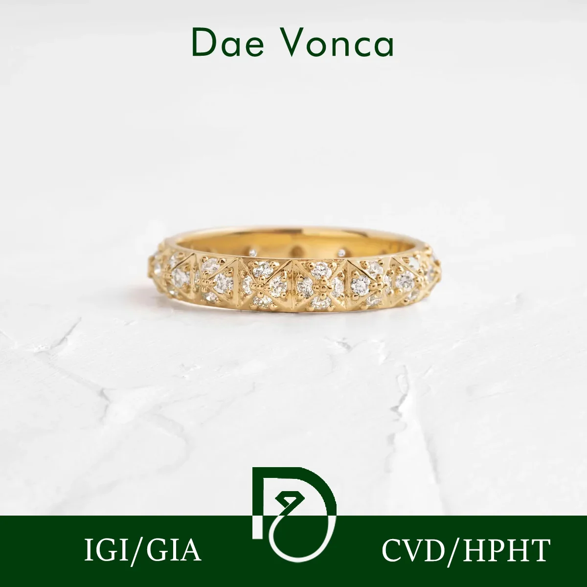 

Винтажное круглое кольцо с бриллиантом Eternity из желтого золота 9K/14K/18K, штабелируемое женское обручальное кольцо, сверкающие повседневные ювелирные изделия