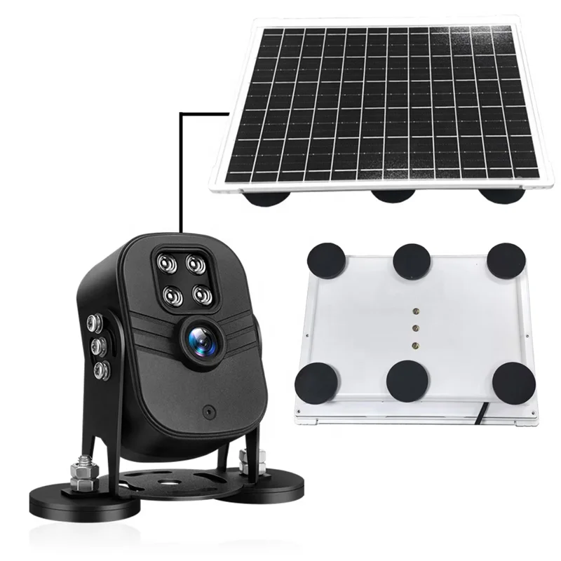 New AOV 4G Solar Powered Security Camera 2MP 1080P Built-in Siren Mic Night Vision Home Car AI Detection CMOS Sensor