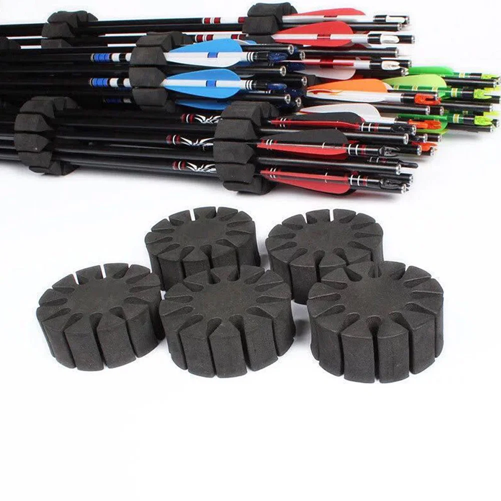 12개입 EVA 화살 분리기 경량 충격 방지 화살 랙 12개 화살용 사냥 양궁 야외 액세서리 블랙