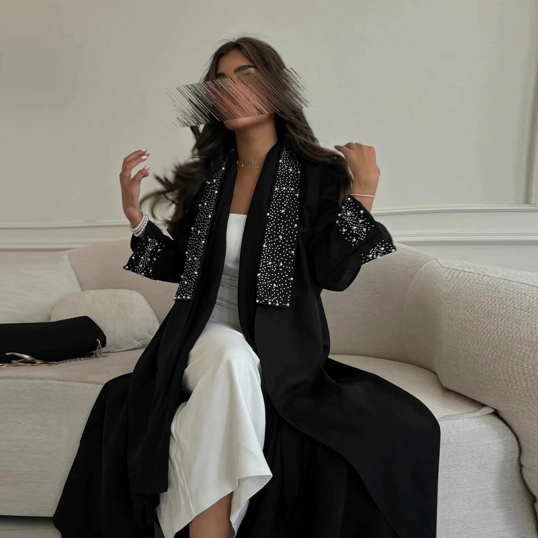Ramadan marocain musulman diamant chaud mode moyen-orient Robe banlieue Abaya dubaï Cardigan Robe Abaya vêtements pour femmes