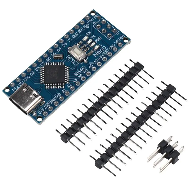 A98Z Nano V3.0 ATMEGA328P CH340G MICRO/TYPE-C/MNI Interface Module With Pin Header Improved Version Solderless Board