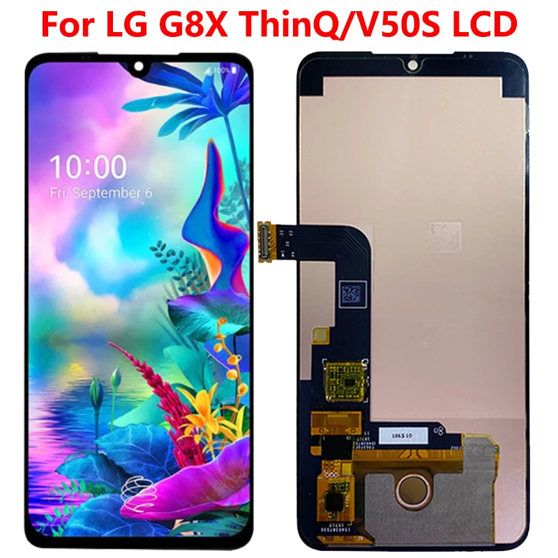 

For LG G8X ThinQ LCD Display Touch Screen Digitizer Assembly With Frame Display Replacement For LG V50S LCD Display LMG850EMW