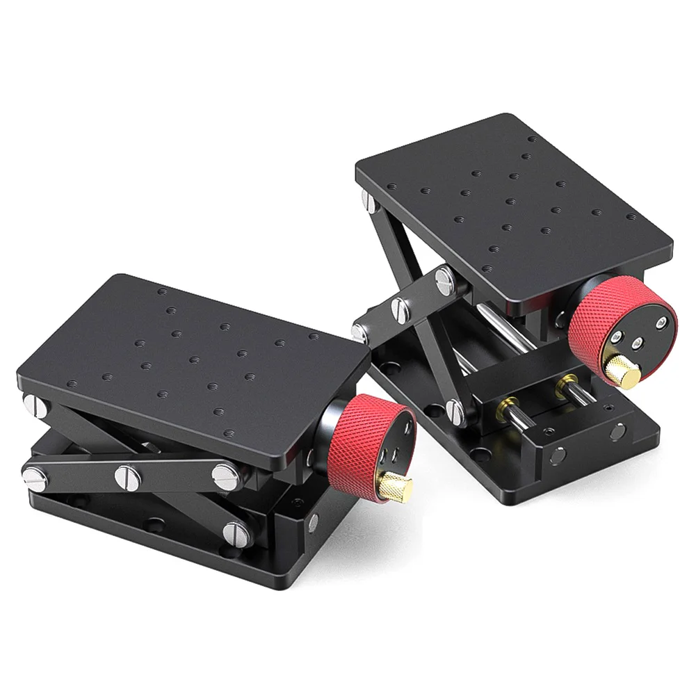 Z Axis Lab Elevator Precise Manual Lift with Maximum Upgrade Height of 55mm Dependable Sliding Lifting Platform