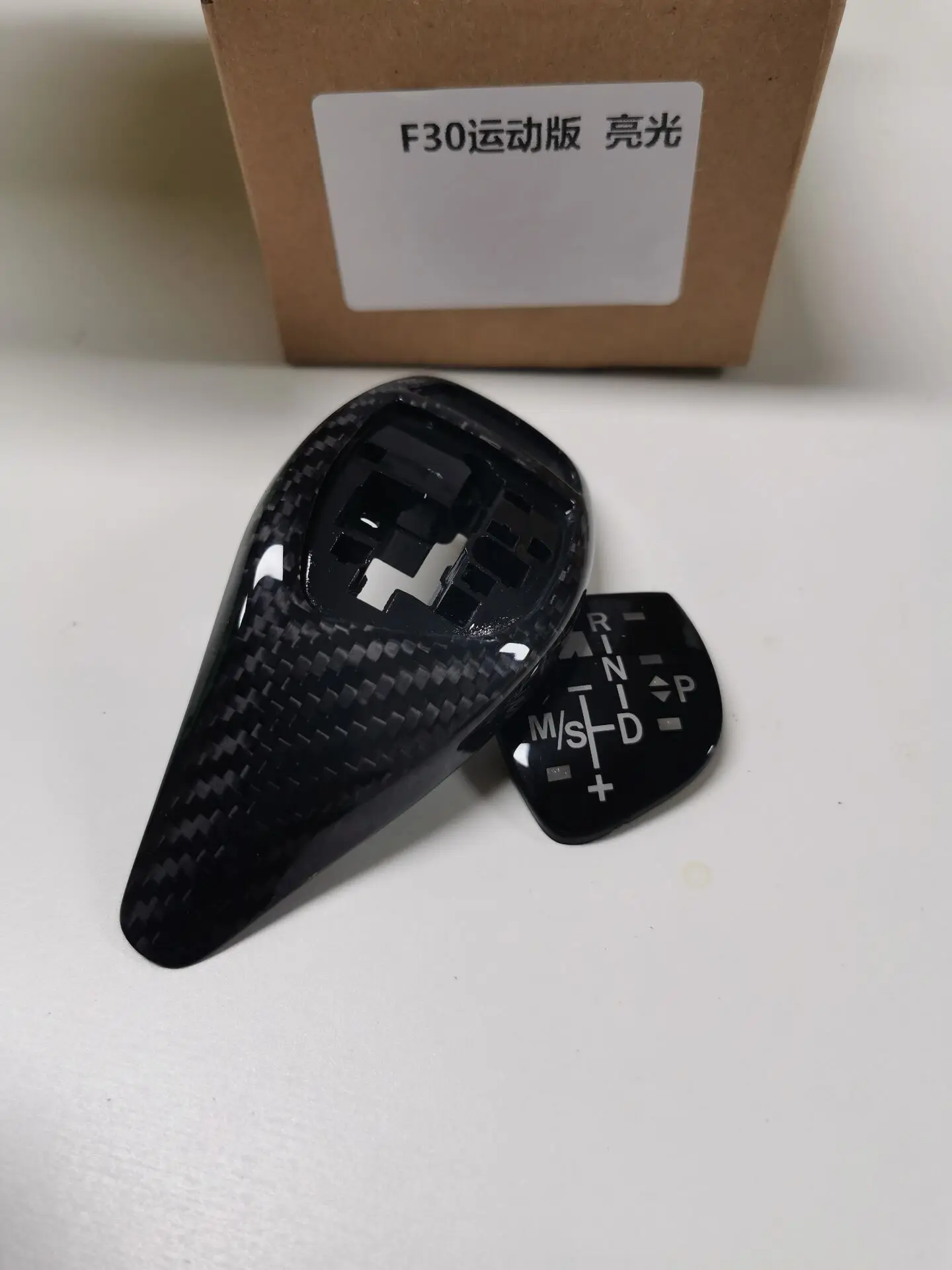 

For Bmw F30 F31 F32 F33 F36 F10 3 5 7 Series Real Carbon Fiber Sport Gear Shift Trim Lever Knob Interior Replacement Cover