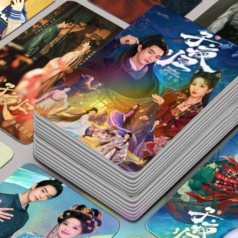 

30/50PC Soso Xu Kai Tian Xiwei Zhu Zhengting HD Poster TV Moonlit Reunion Drama Stills Photo Double-side Print 3 Inch Card