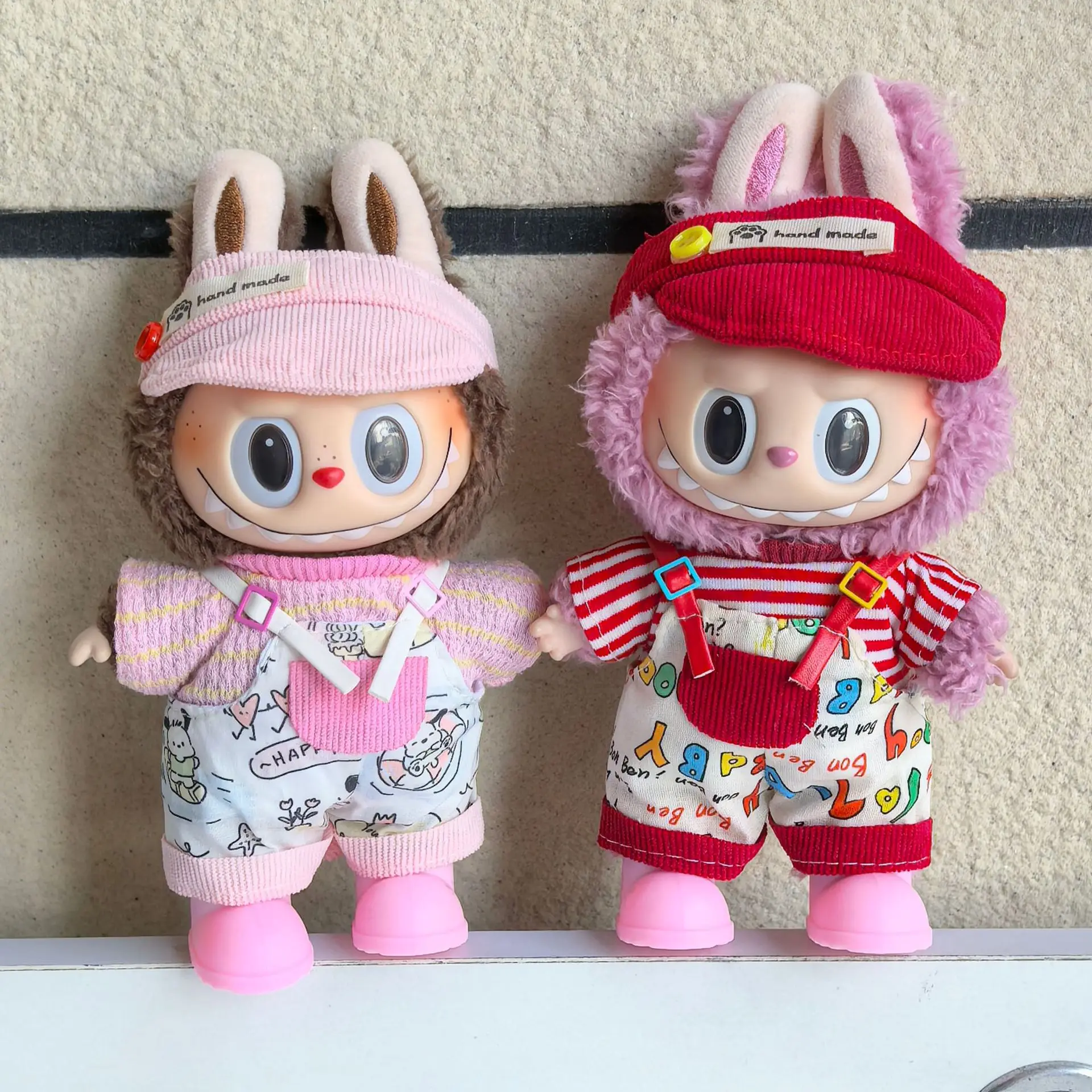 

Labubu Doll Clothes Graffiti Rain Boots Set 15/17cm Labubu I II Idol Dolls Clothes Sitting Party Accessories DIY Gifts
