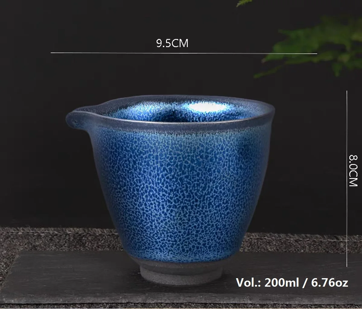 Jianzhan Tenmoku Gongdao Cup 260ml Chahai with Great Hundreds of Flower Glaze Porcelain Eco-friendly Gongdao Bei Heat Resist