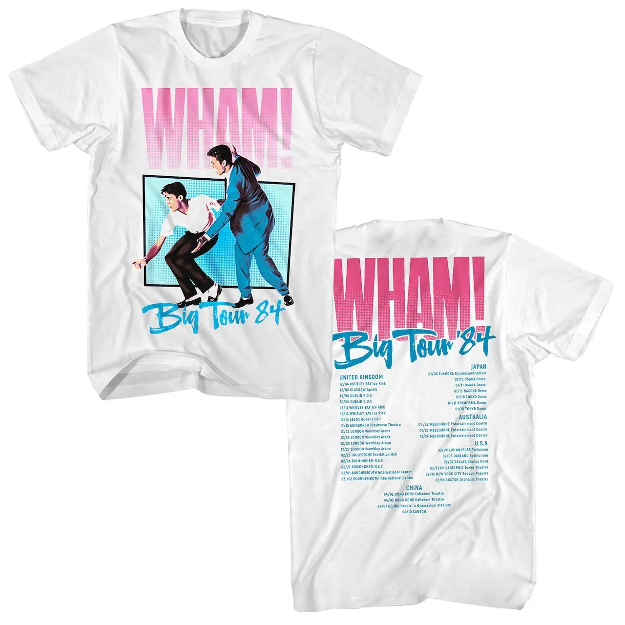 T-shirt décontracté Wham Mighty Band George Michael Rock Rétro pour Hommes et Femmes, Marque de Luxe, Nouveau Logo du Groupe 2026