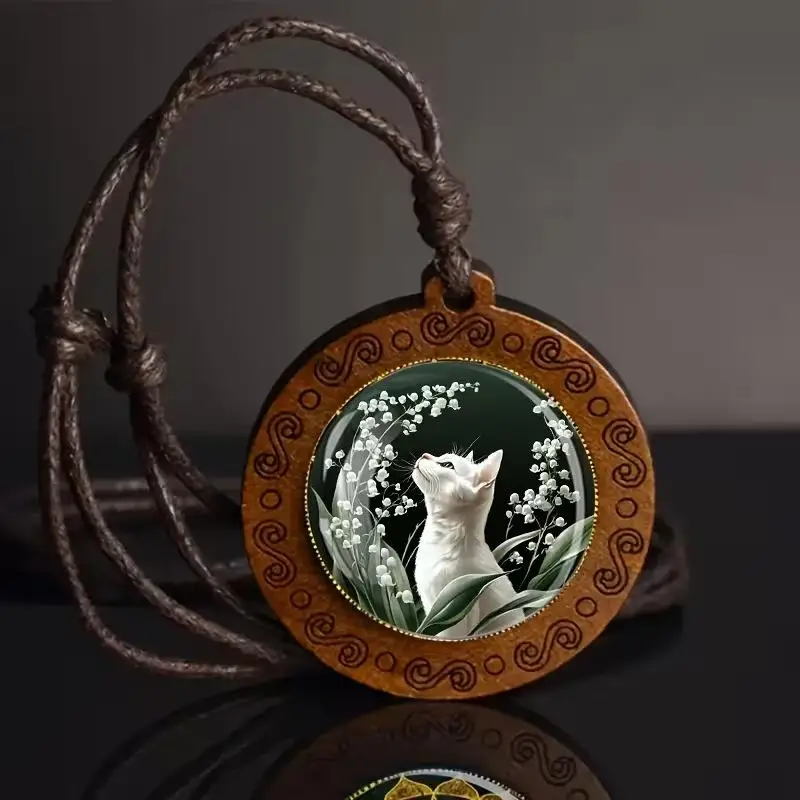 Vintage Boho Sweater Chain Leather Chain Long Clothing Pendant Horse Handmade Collar Decoration For Women Men