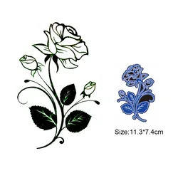 Flower Rose Metal Cutting Dies for Scrapbooking, Punching Knife for Card Making, Craft Dies