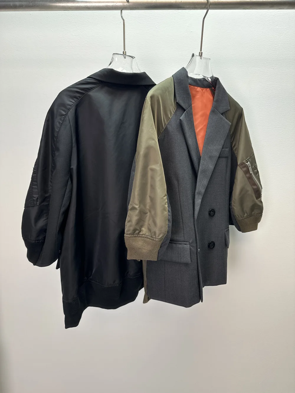 2026 New Spring Women's Blazer Jacket Japanese Deconstruction Design Color Block Splice Casual Lapel Loose Elegant Top
