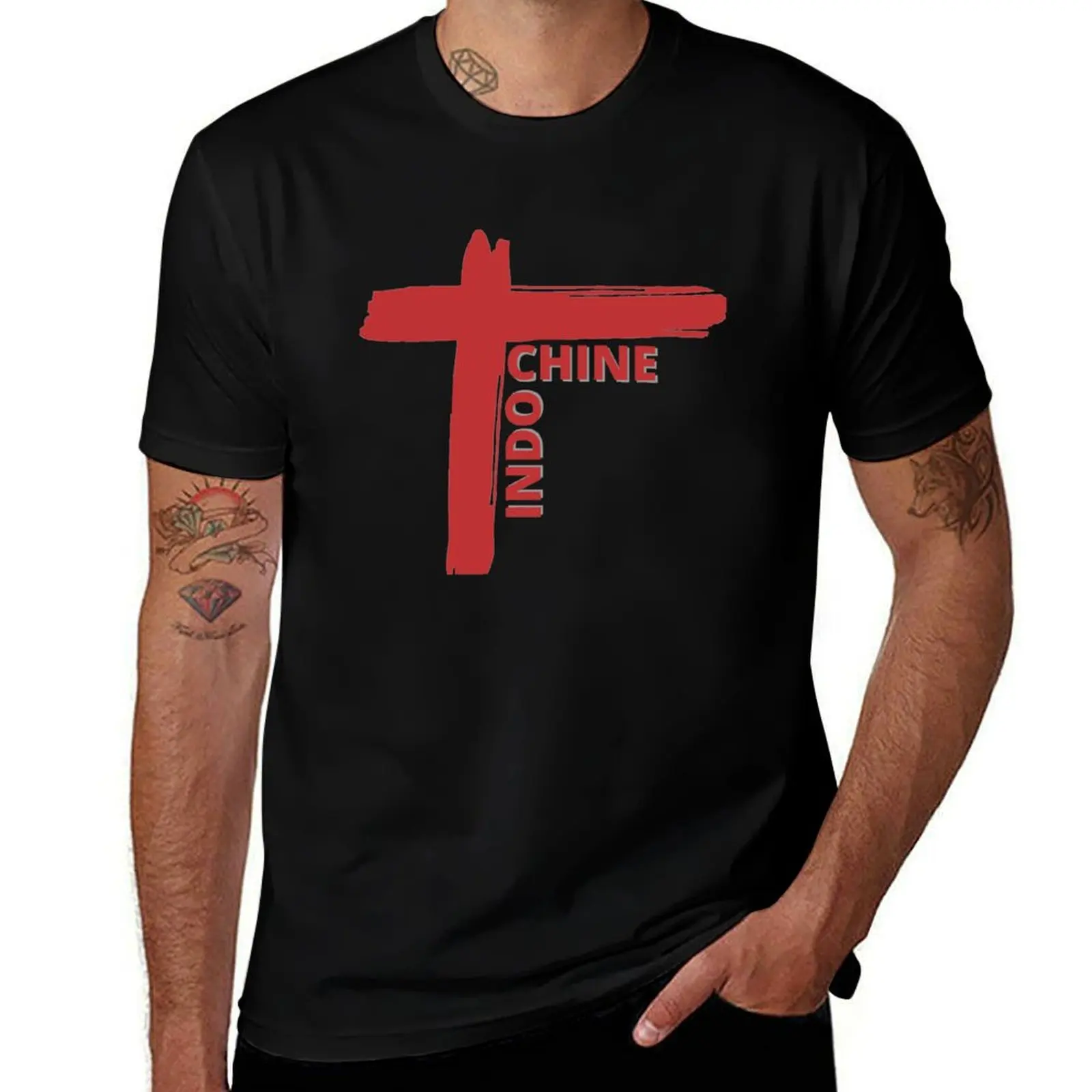 Футболка Best of Indochine Simple Logo с простым логотипом, легкая футболка больших размеров