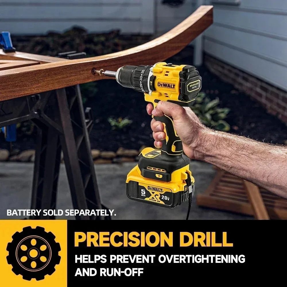 DEWALT DCD805 Brushless Compact Electric Screwdriver Hand Drill Impact Drill 20V Lithium Battery Charger Worldwide Free Shipping