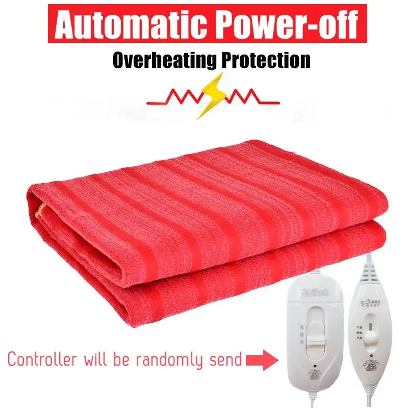 Electric Blanket 220V Winter Heater Single Body Warmer Heated Blanket Thermostat Electric Heating Blanket 150cmx70cm/150cmx130cm