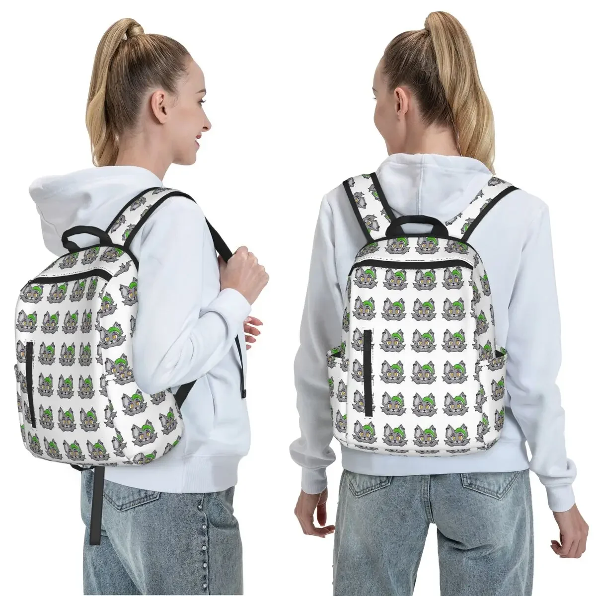 Roxanne Wolf - FNaF Backpack Daypack Children BookBag School Bag Shoulder Bags for Men Women