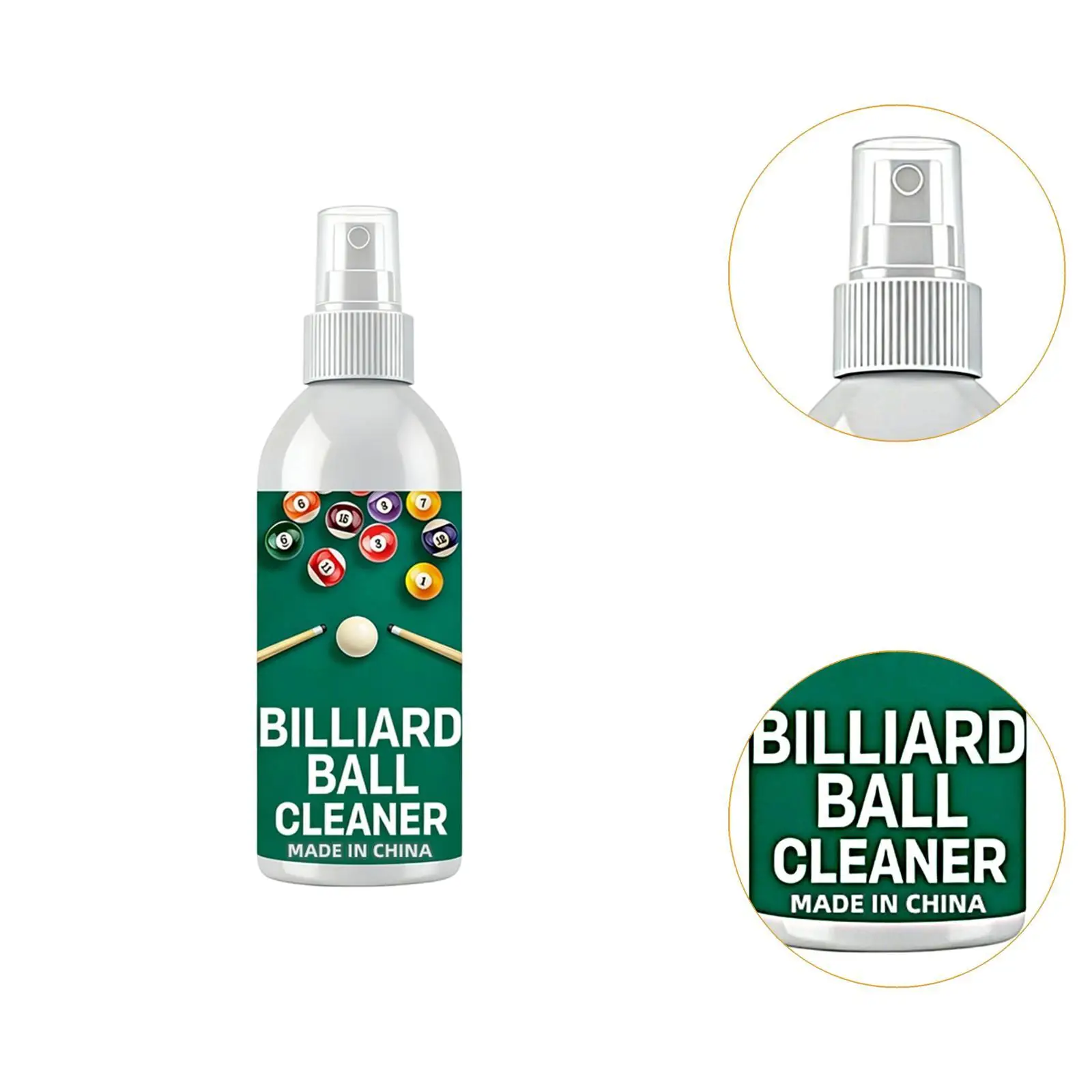 

Спрей для чистки бильярдных шаров 100 мл, быстросохнущий, для улучшения скольжения и ухода за киями