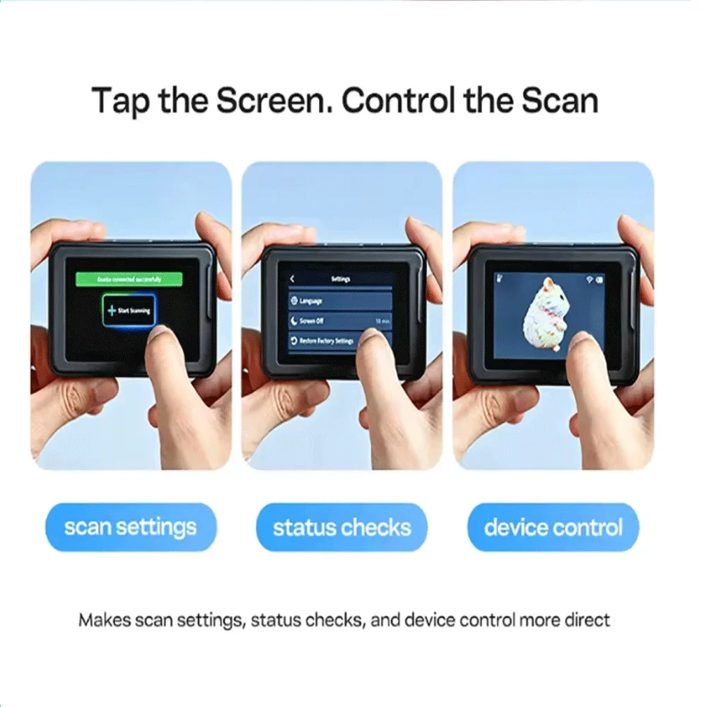Applicable to Creality Pika 3D Scanner Portable 0.03mm Accuracy 110FPS High Speed Mini 3D Model Maker for 3D Printing