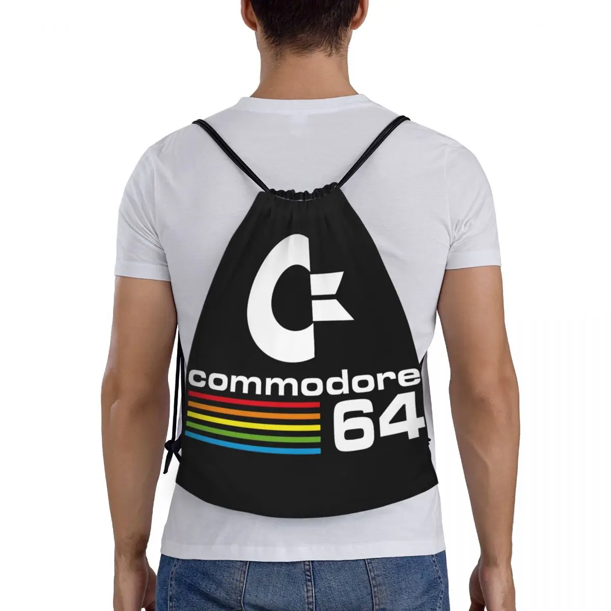 Commodore กระเป๋ากีฬาแบบหูรูดอเนกประสงค์มีโลโก้64ชิ้น