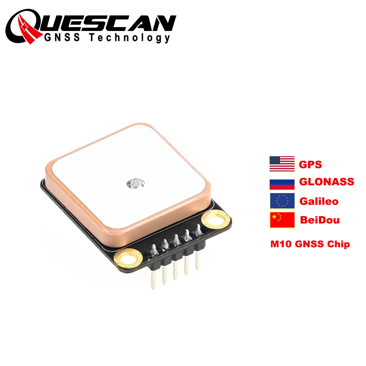 

Quescan AN3126 UBX-M10050-KB M10 GPS-модуль 1PPS Приемник ГНСС ГРМ GPS Galileo ГЛОНАСС BeiDou QZSS SBAS NMEA Протокол UBX