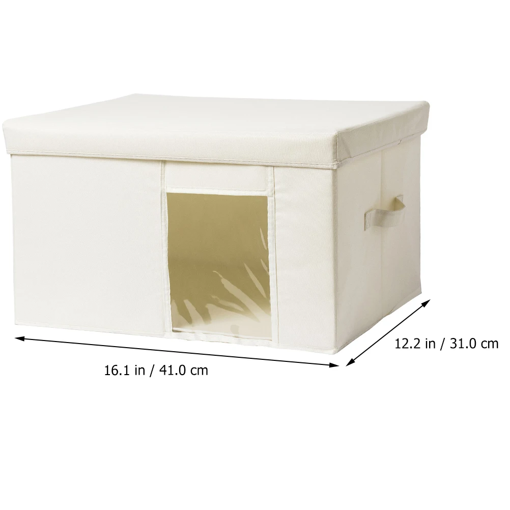 

Oxford Cloth Storage Basket Organizer with Thickened PP Partition for Clothes and Holiday Decorations