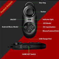 Upgraded Wireless Bluetooth-Compatible Joystick Remote Control For Xiaomi Iphone 8 IOS Android VR PC Phone TV Box Tablet