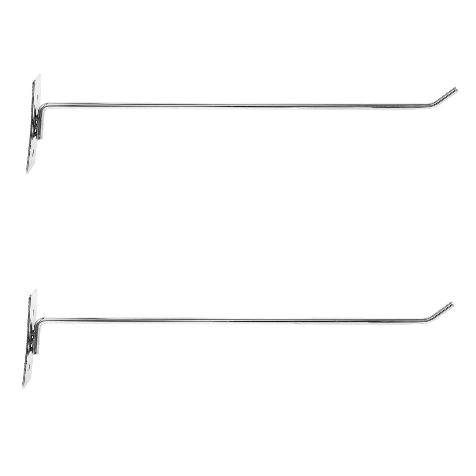 2 Pcs Hook Large Hooks for Hanging Iron Pegboard Wall Organize Supermarket Shelf