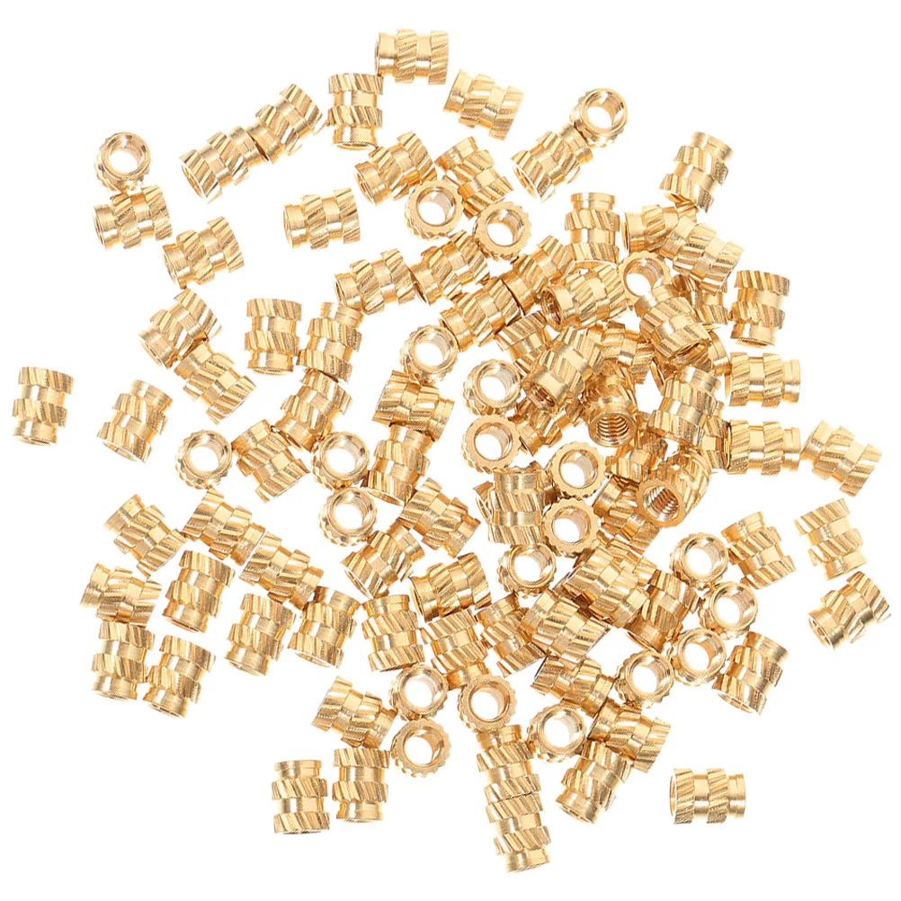 100 قطعة مجموعة الحرارة إدراج الموضوع مخرش الجوز تضمين المكسرات طابعات ثلاثية الأبعاد زلة المقاومة مادة النحاس مجموعة الحرارة إدراج