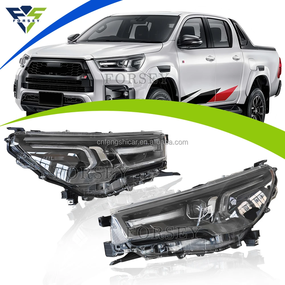 

Обновление автомобильных светодиодных фар для HILUX REVO/ROCCO 2021+, новый дизайн, автозапчасти, аксессуары, система освещения