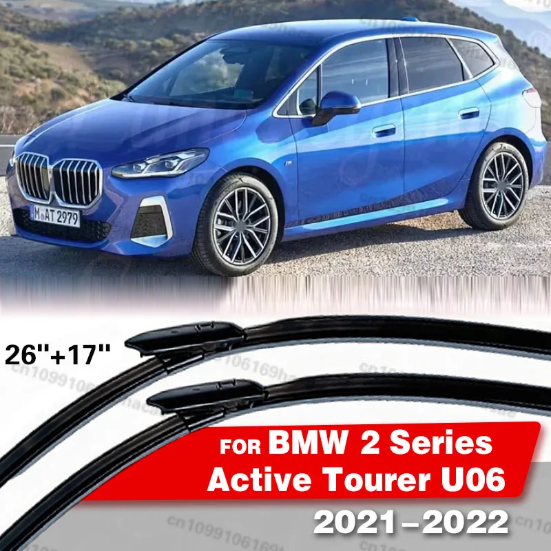 Front Windshield Wiper Blades For BMW 2 Series Active Tourer U06 2021 - 2022 Windscreen Brushes Window Car Accessories 26
