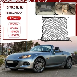 For Mazda MX 5 MX5 Roadster Miata NC ND 2006-2022 Boot Trunk Net Mesh Rear Back Cargo Trunk Storage Organizer Luggage Net Parts