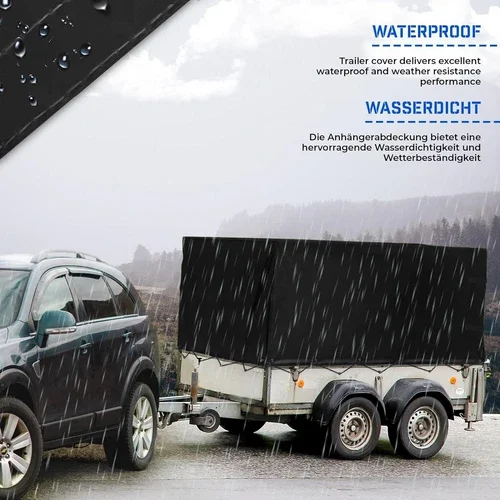 

Trailer Tarpaulin High-Sided Cover 600D PVC Trailer Cover For Stema Opti 750 210x114x90cm High-Tarp Protection Trailers Cover