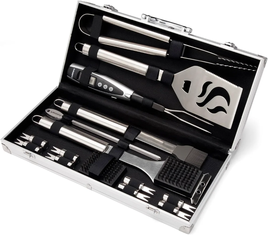 

CGS-5020 BBQ Tool Aluminum Carrying Case, Deluxe Grill Set, 20-Piece