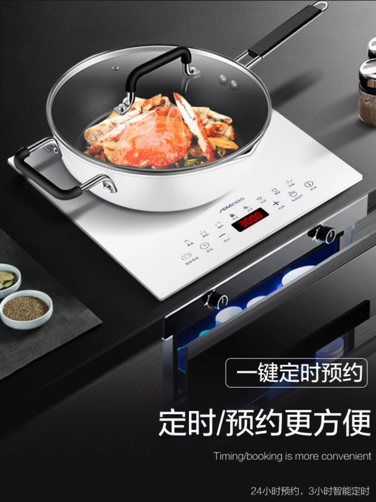 3000วัตต์ Dual-Purpose เหนี่ยวนำหม้อหุงไฟฟ้าเตา220V เครื่องทำความร้อนห้องครัว Hob Hotplate เตาบ้านแผง Cooks แบบพกพา