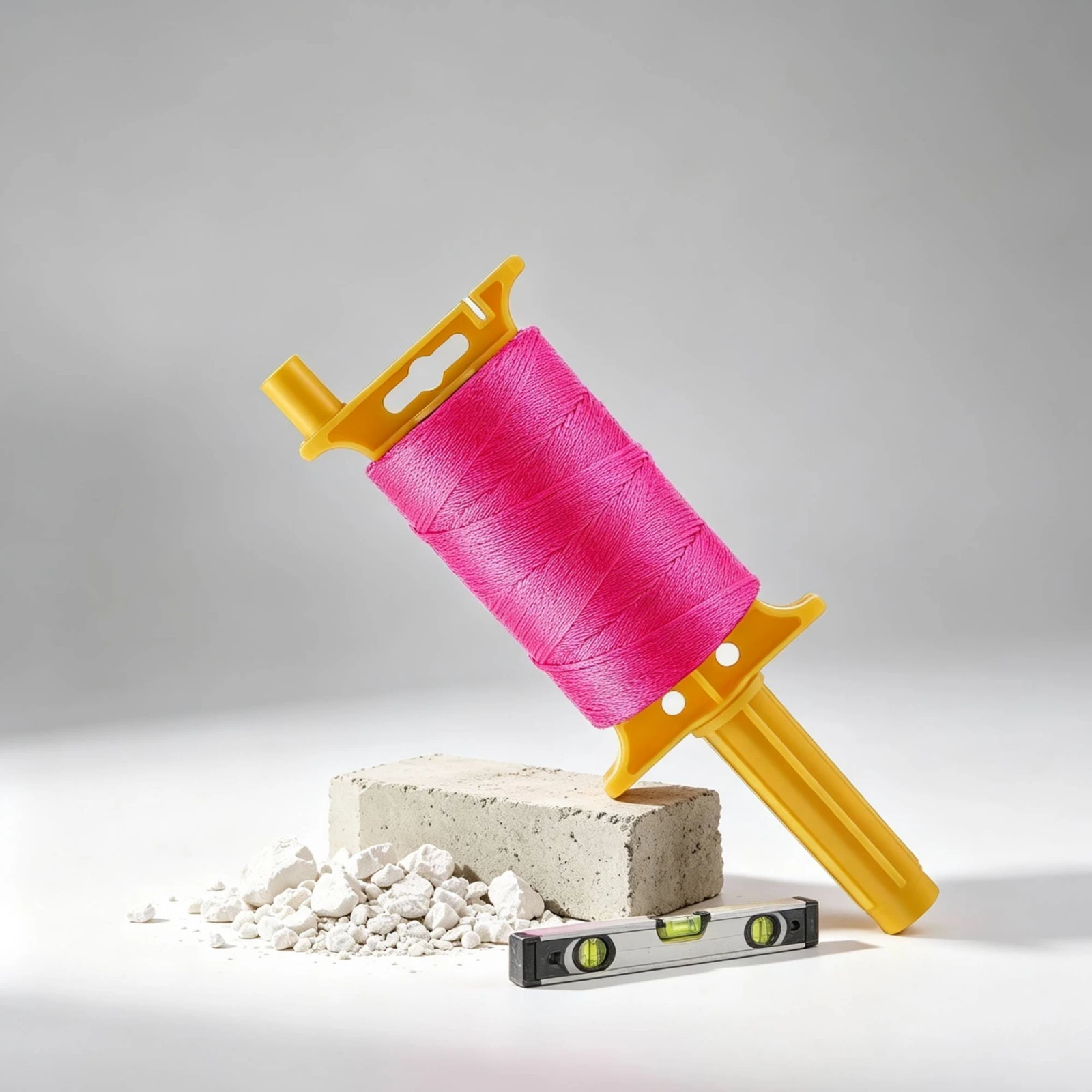 Mason Line with Spool Long-Lasting Building Line with Handle Twine Reel with Handle Heavy-Duty Tangle-Tangle-Resistant view 6