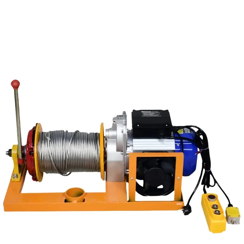 

Function 150kg 500kg 300kg Mini Motor Wire Rope Electric Hoist/winch with Clutch