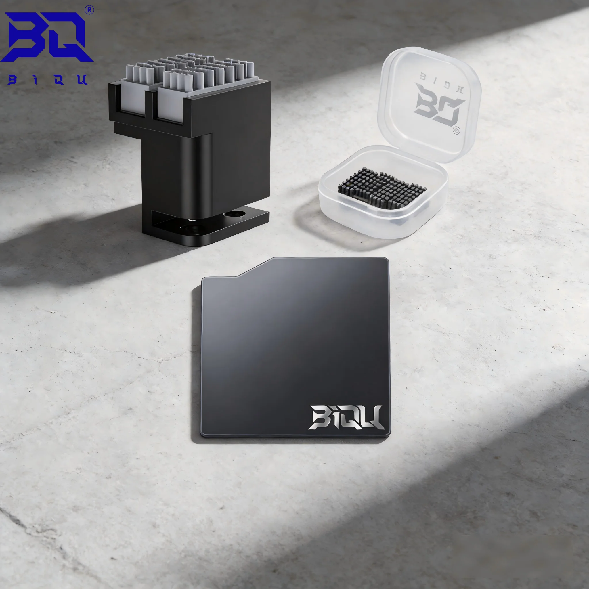 Image of PX Panda Purge Guard Düsenreinigungswerkzeug, fest montierter Silikonbürstenreiniger BIQU für Bambu Lab P1 X1 Serie Kopfwartung