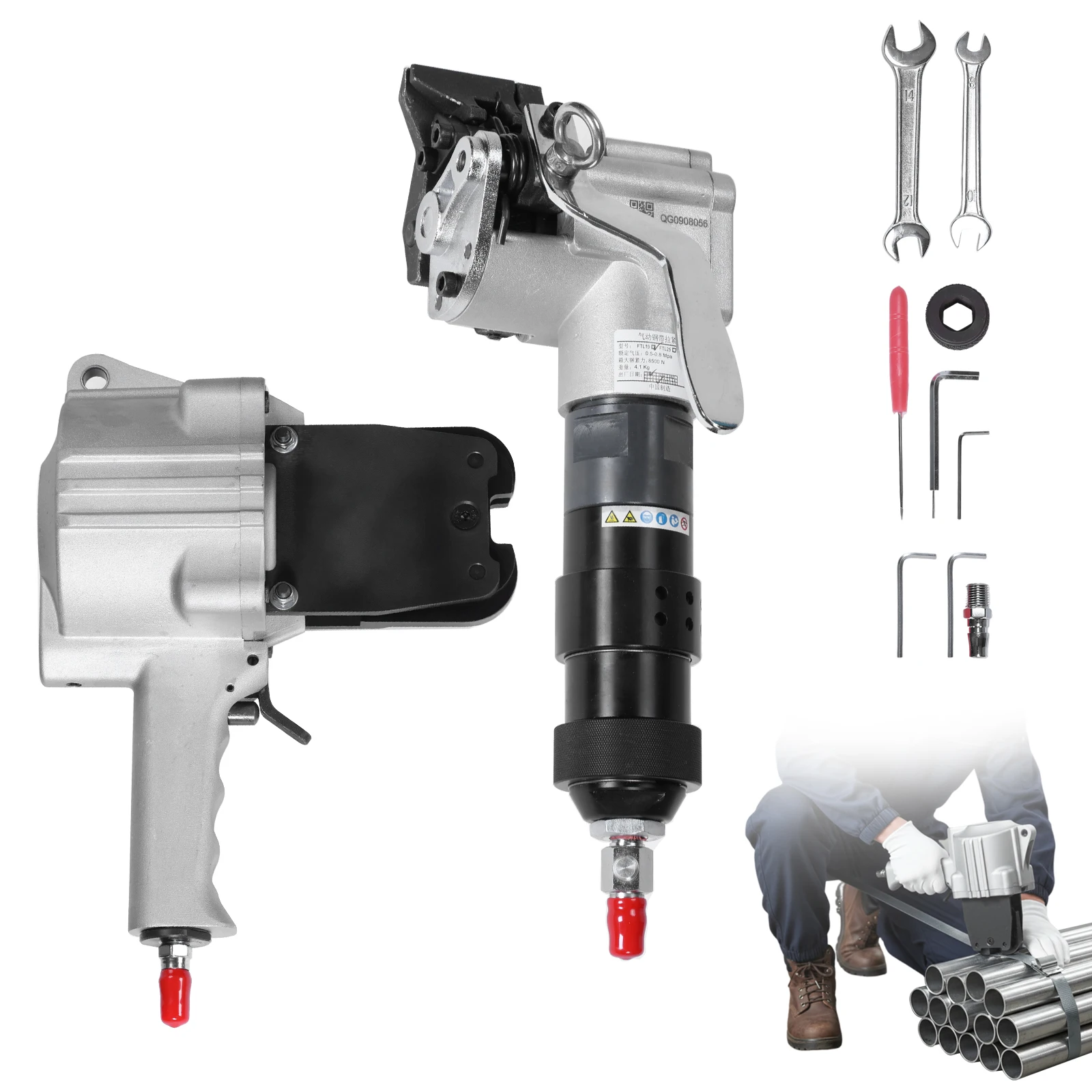 

Separate Strapping Tool Machine Wear Resist Automatic Baler Tightening Machine Labor Saving for Steels Belt/Iron Sheet & Straps