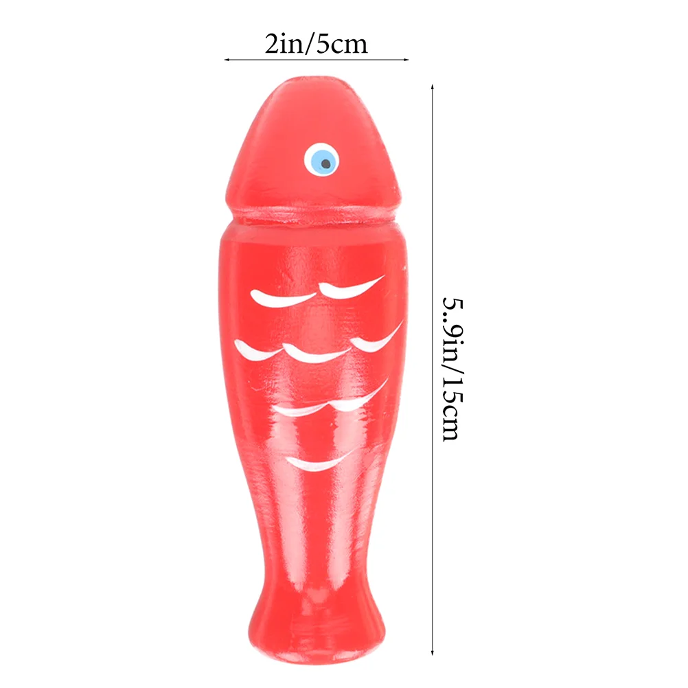 Small Wooden Fish Kids Percussion Toy Shaped Musical Instrument Instruments Child