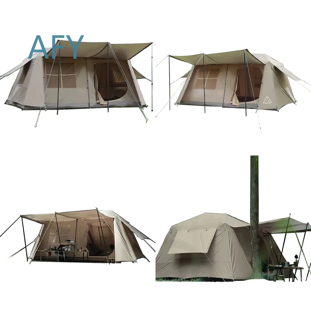 Large Family Camping Tent for 8 People Waterproof Sun Protection Breathable Portable Outdoor Tent for RV Travel Hiking