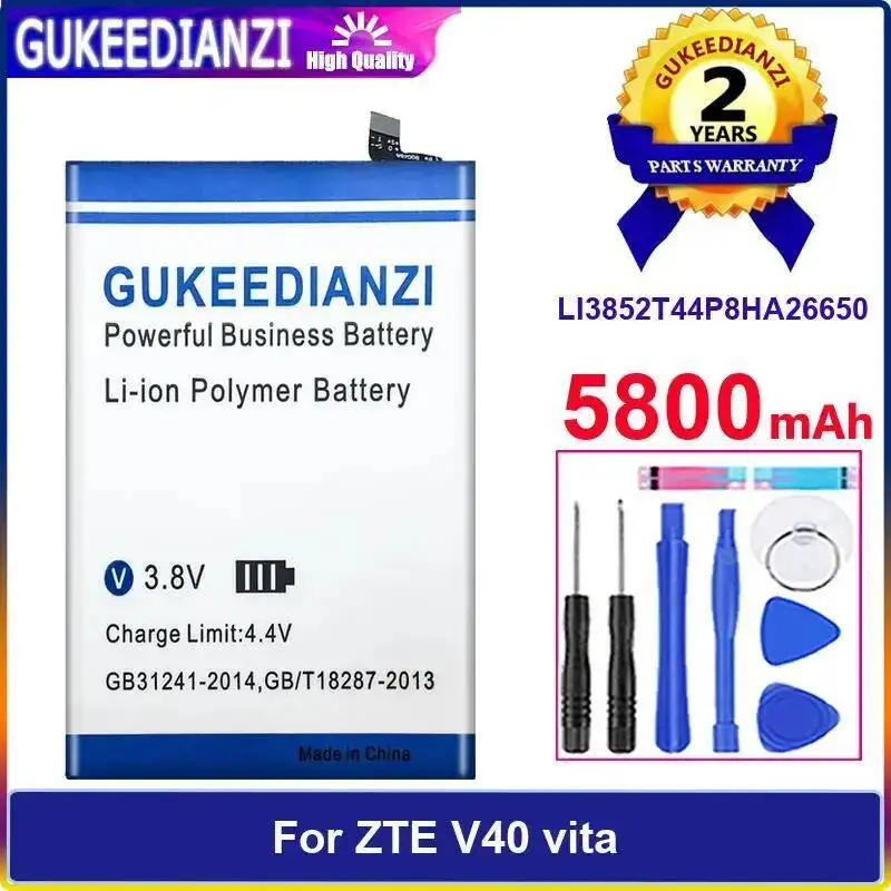 

LI3852T44P8HA26650 For Zte V40 Vita Mobile Phone Battery 5800Mah Reliable Replacement Long-Lasting Performance