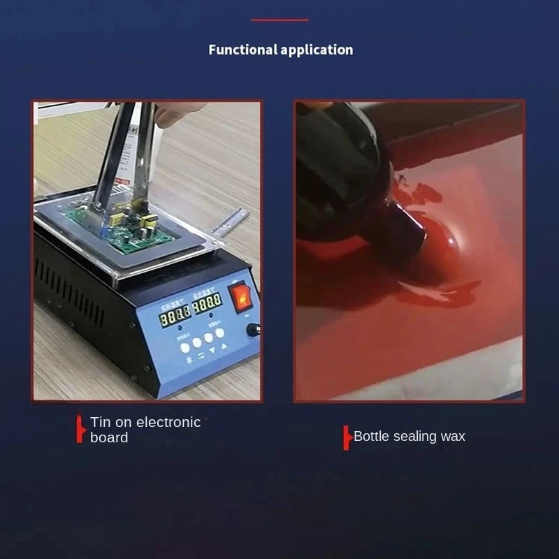 

Customizable 2025 220V Soldering Tin Pot Melting Furnace Temperature Control Welding Desoldering Tank 30~400 Degrees Adjustable