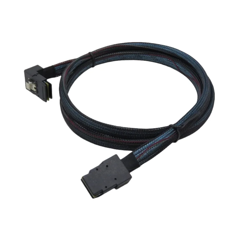 Mini Sas SFF-8087 Pair SFF-8087 90 Degrees Built-in Server 12G High-speed Cable 300V Voltage Rated 500MΩ Insulation Resistance